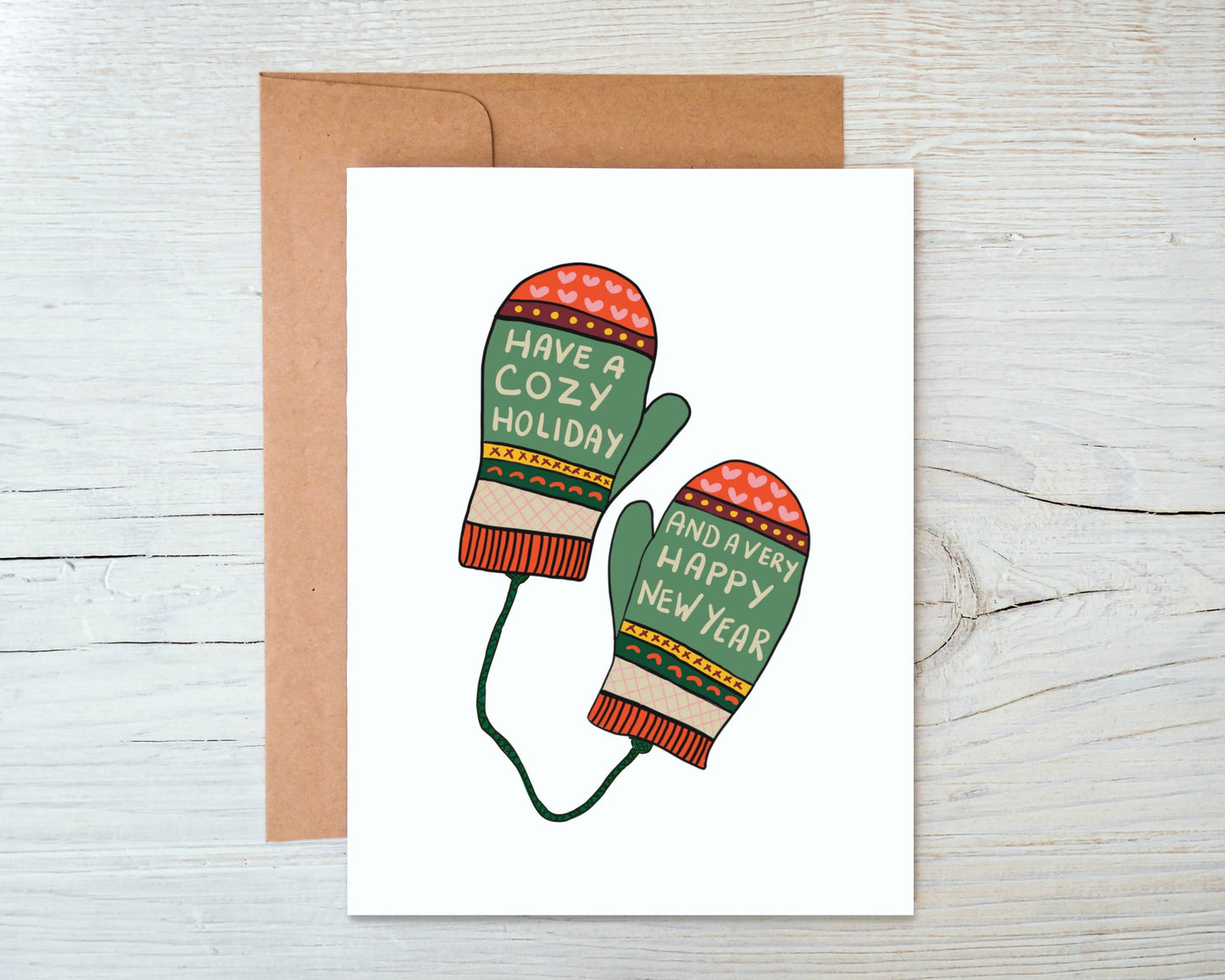 Mittens Cozy Holiday Card