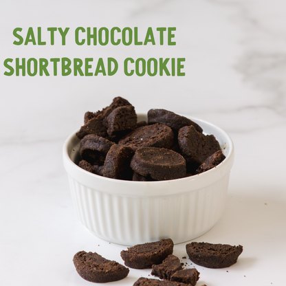 Salty Chocolate Shortbread Cookies