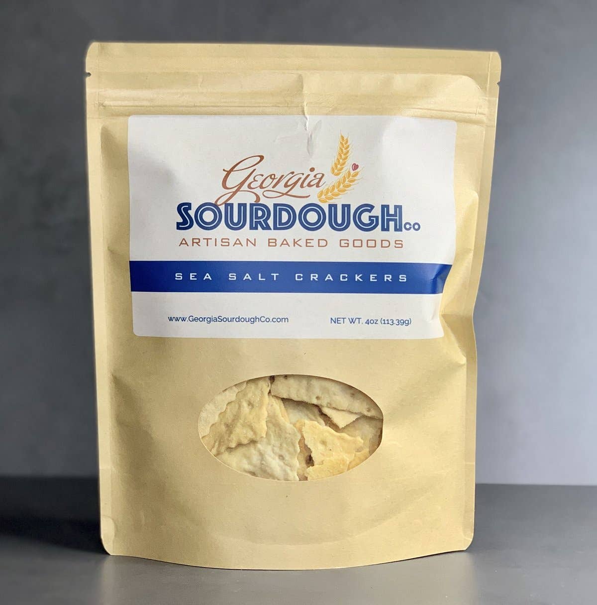 Sourdough Sea Salt Crackers