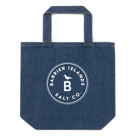 Organic Denim Logo Tote